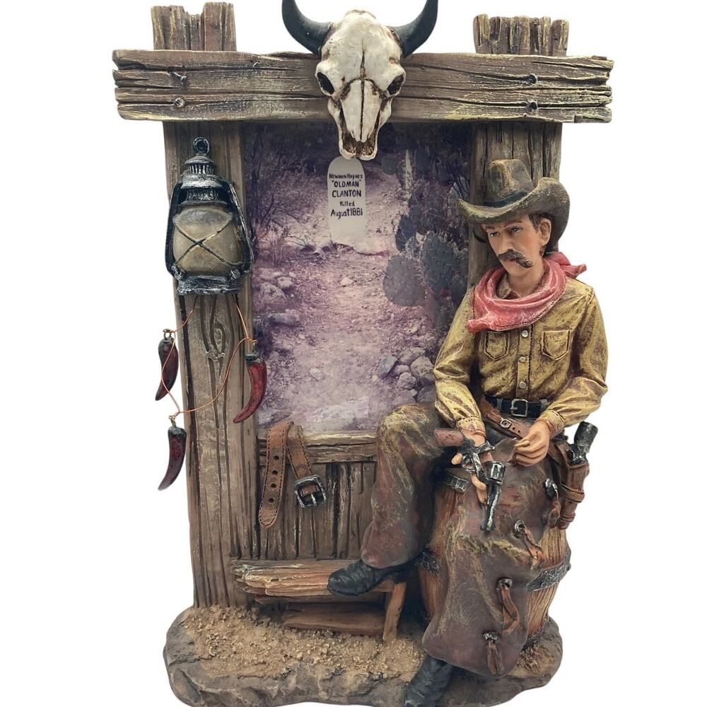 Picture Frame 3D Western Scene Cowboy Home Decor - Over 2.5lbs - Well Made